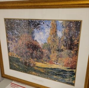 Claude Monet LE PARC MONCEAU print framed very nice